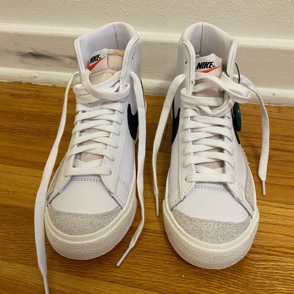It black white color nike blazer shoes
